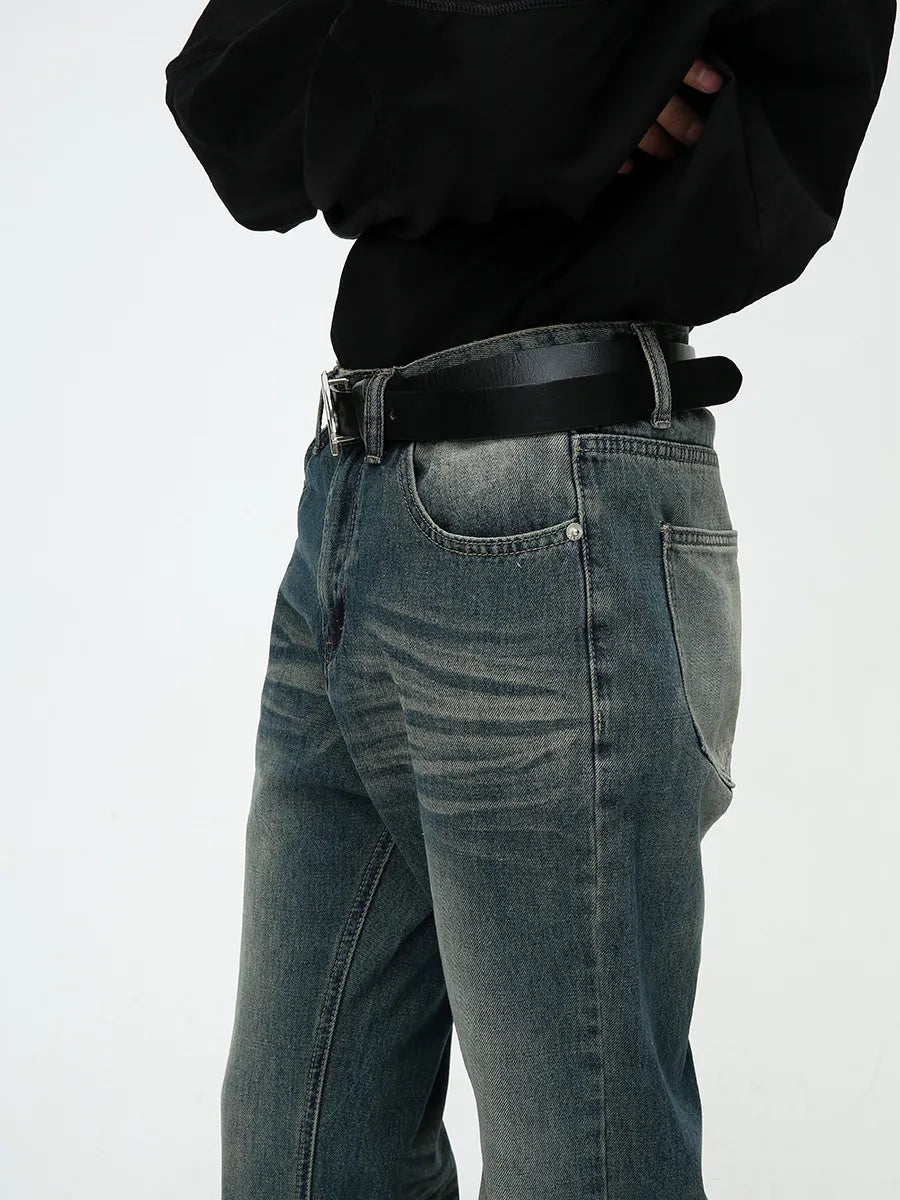 Plush Fashion Shop denim bootcut jeans with pockets, featuring a classic fit and stylish design for casual wear.