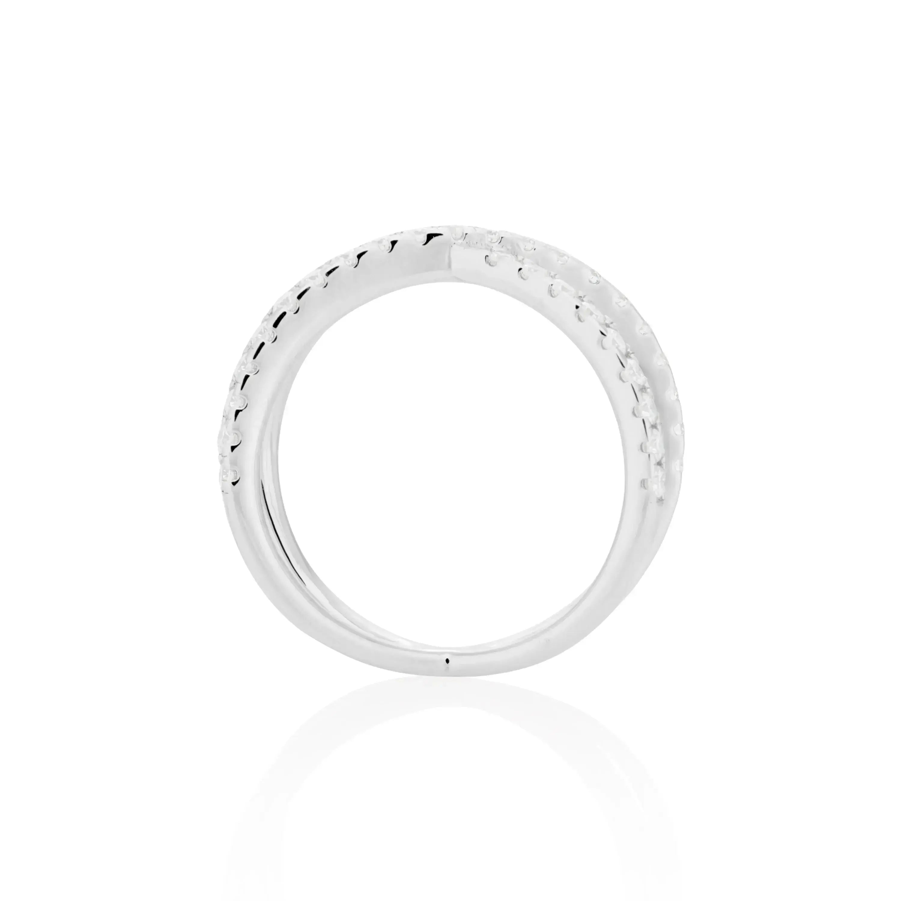 1.5mm Moissanite Infinity Ring in 925 Sterling Silver - Plush Fashion Hub