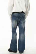 Light washed denim jeans with front and back pockets from Plush Fashion Shop, casual style perfect for everyday wear.