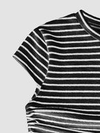Striped crop top and wide-leg pants set by Trendsi, casual dress with matching crop top and flowy pants, stylish and comfortable.
