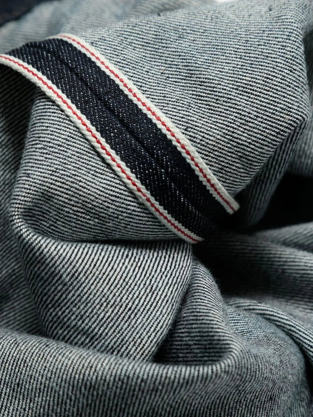 Men's wide leg denim jeans from Plush Fashion Shop, showing the relaxed fit and classic blue denim fabric.
