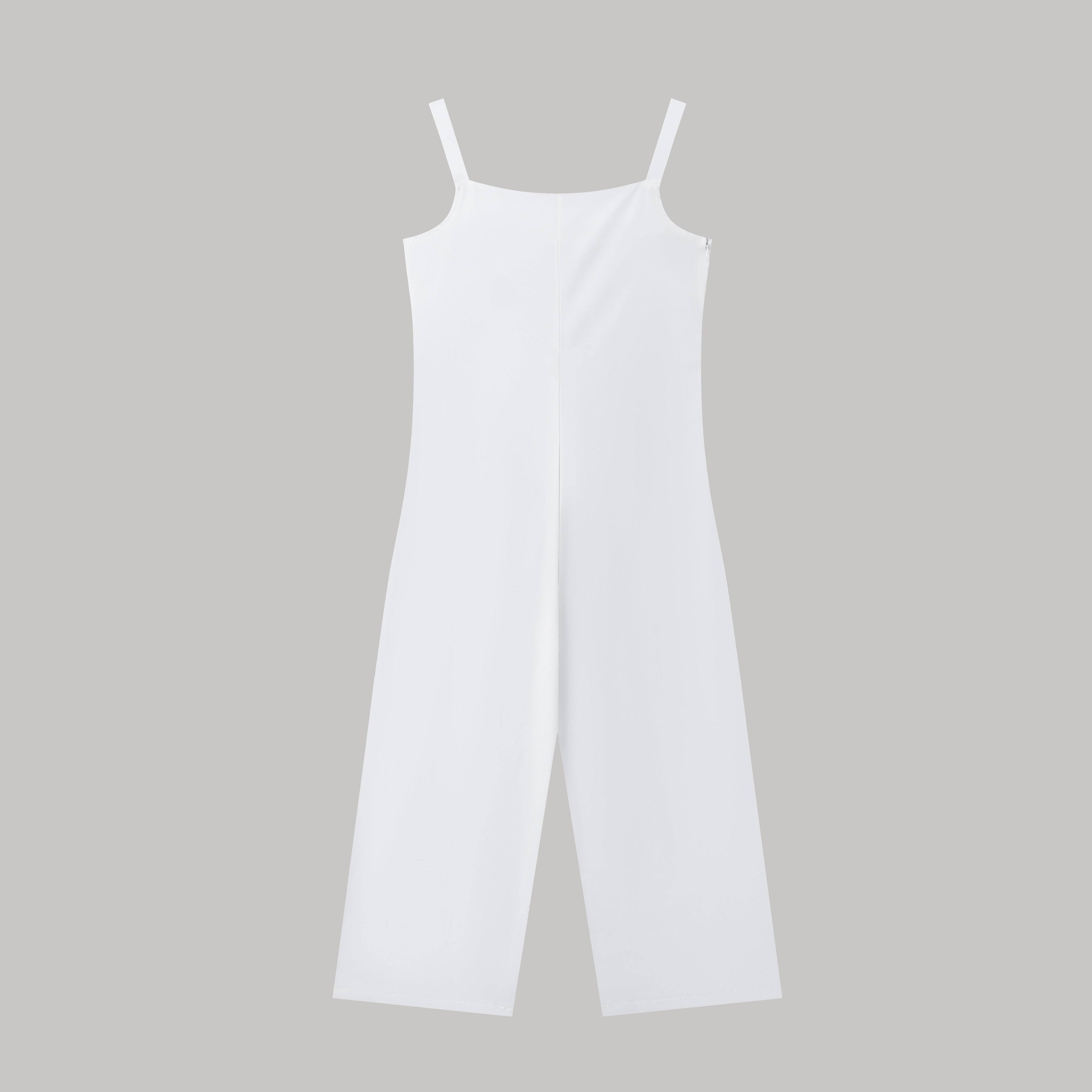 Women's butterfly print overalls from FitiqueFit featuring sleeveless, loose fit suspender pants, with adjustable straps and relaxed style.