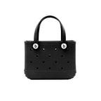 Women's waterproof EVA jelly beach bag by Plush Fashion Hub, lightweight summer tote with transparent jelly design and sturdy handles.