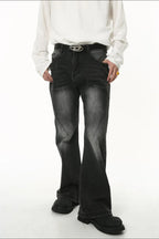 Light-washed denim jeans with front and back pockets from Plush Fashion Shop, showcasing a casual fit and classic style.
