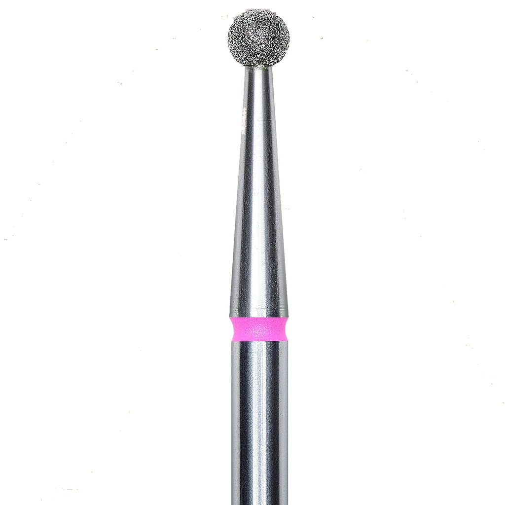 DIAMOND NAIL DRILL BIT, "BALL", RED, HEAD DIAMETER 3.5MM (FA01R035) - STALEKS™ kvadrat store
