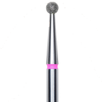 DIAMOND NAIL DRILL BIT, "BALL", RED, HEAD DIAMETER 3.5MM (FA01R035) - STALEKS™ kvadrat store