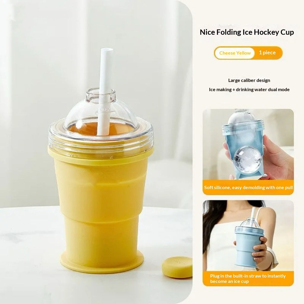 Self-made Ice Hockey Straw Cup Accompanying Creativity Plush Fashion Hub