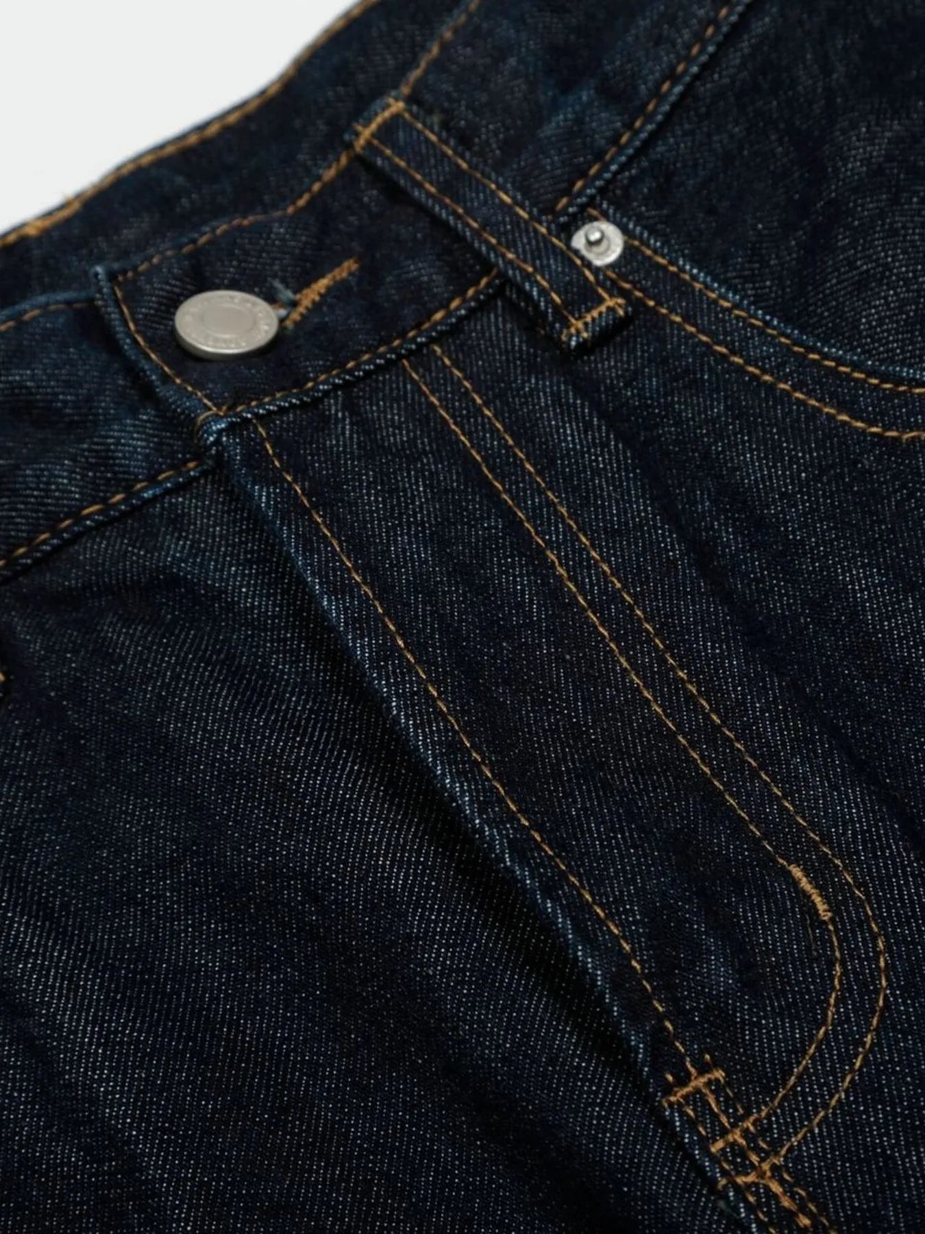 Men's wide leg denim jeans by Plush Fashion Shop, showcasing relaxed fit and classic blue denim fabric.