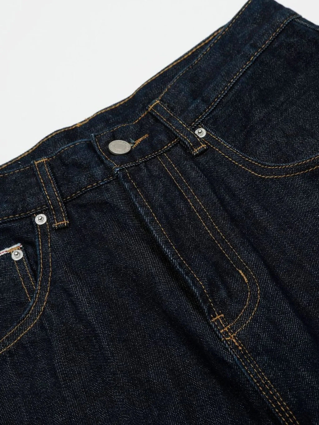 Men's wide-leg denim jeans by Plush Fashion Shop, showing relaxed fit and classic blue denim fabric.