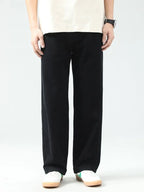 Men's wide leg denim jeans from Plush Fashion Shop featuring a relaxed fit and classic blue wash.