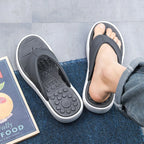 Trendsi toe post platform sandals with cushioned footbed and chunky sole, featuring open toe design and stylish straps.