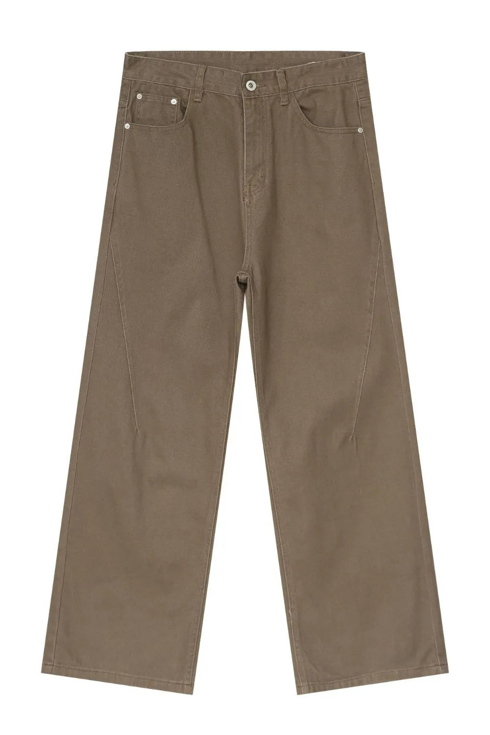 Men's baggy jeans with pockets from Trendsi, featuring a relaxed fit and multiple front and back pockets, casual streetwear style.