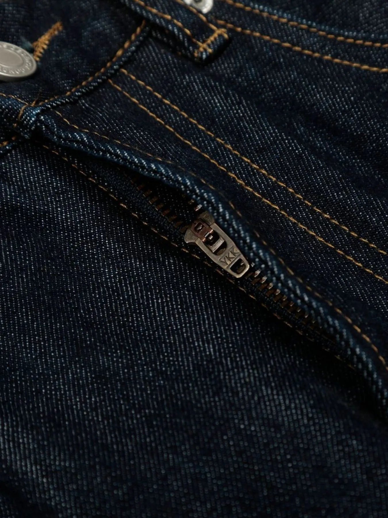 Men's wide leg denim jeans from Plush Fashion Shop, showing the relaxed fit and classic blue denim fabric.