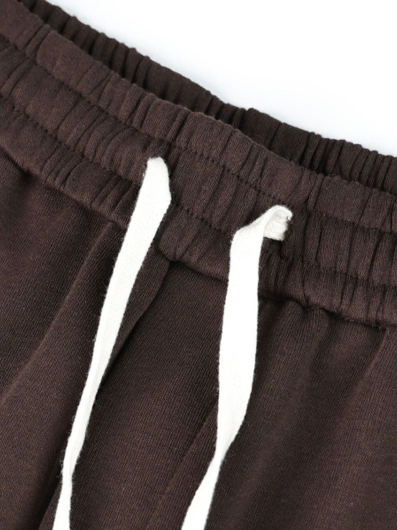 Men's wide leg casual drawstring pants by Trendsi, relaxed fit trousers with a comfortable waistband and relaxed silhouette.