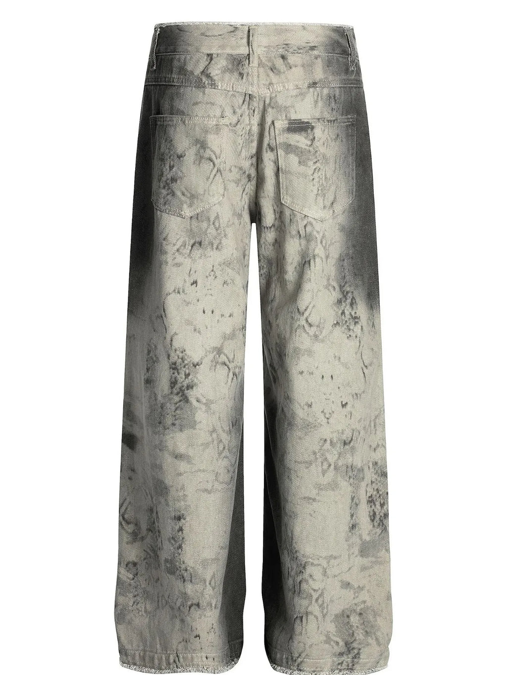 Men's wide leg denim jeans by Trendsi, showing a relaxed fit with classic blue wash and front pockets.