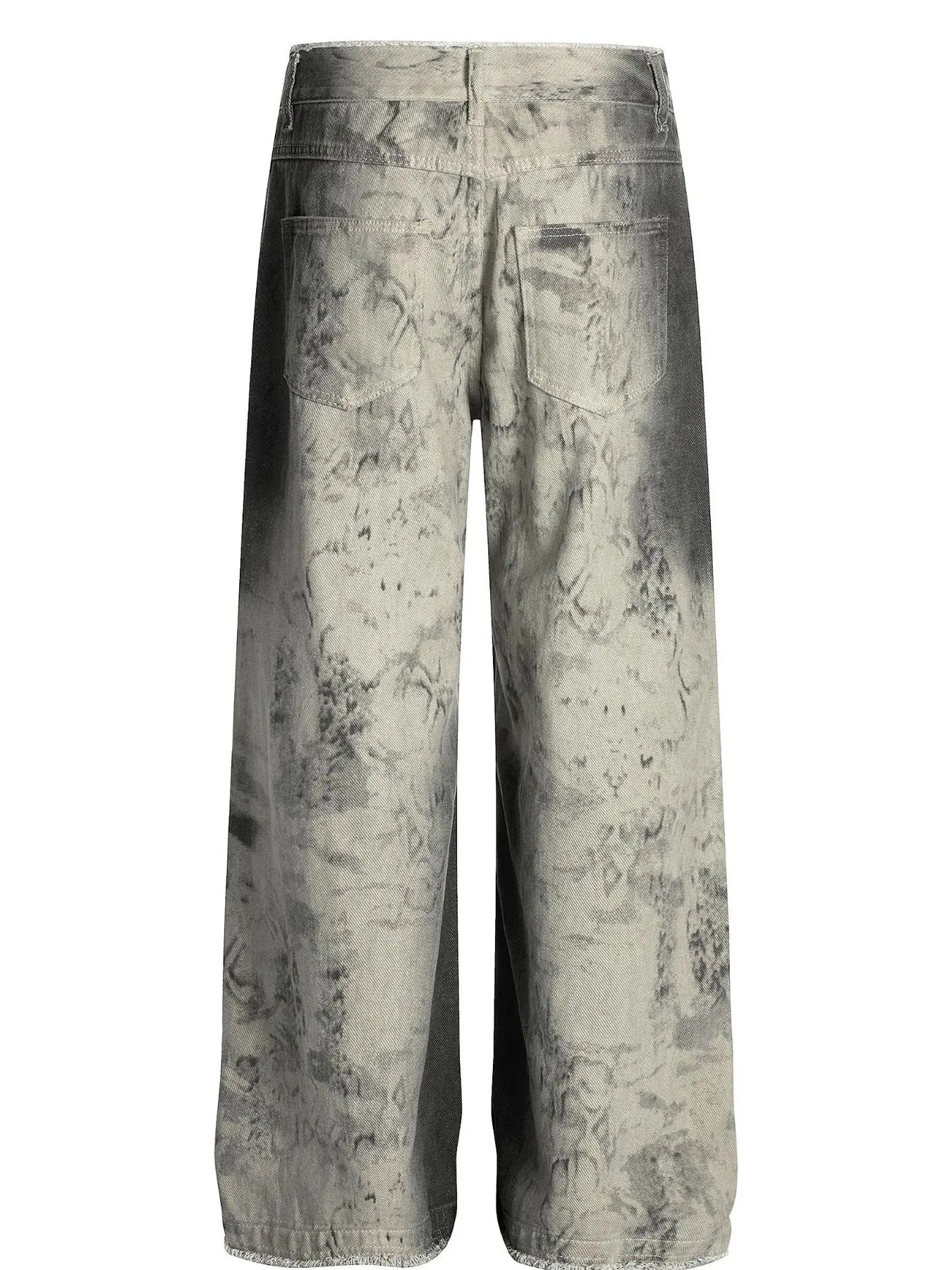 Men's wide leg denim jeans by Trendsi, showing a relaxed fit with classic blue wash and front pockets.