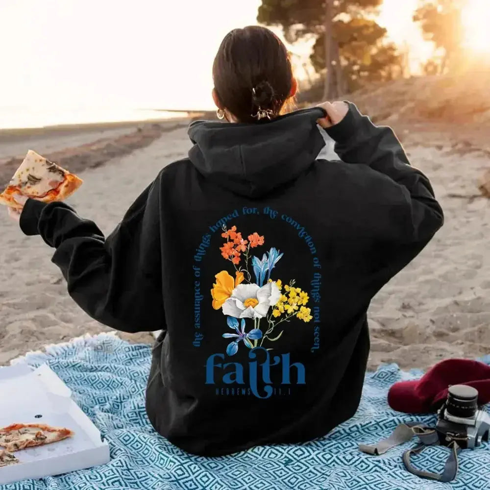 Aesthetic Christian Hoodies Bible Verse Hoodie Women - Plush Fashion Hub