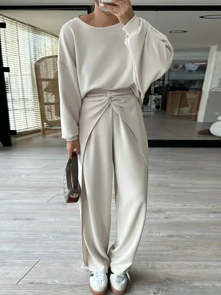 Women's backless solid color hoodie and jogger lounge set by Plush Fashion Hub, perfect for comfortable activewear and casual wear.