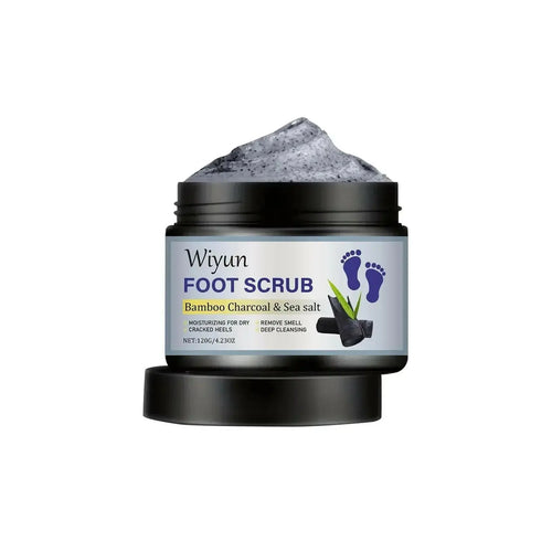 Bamboo Charcoal Sea Salt Foot Scrub - Plush Fashion Hub