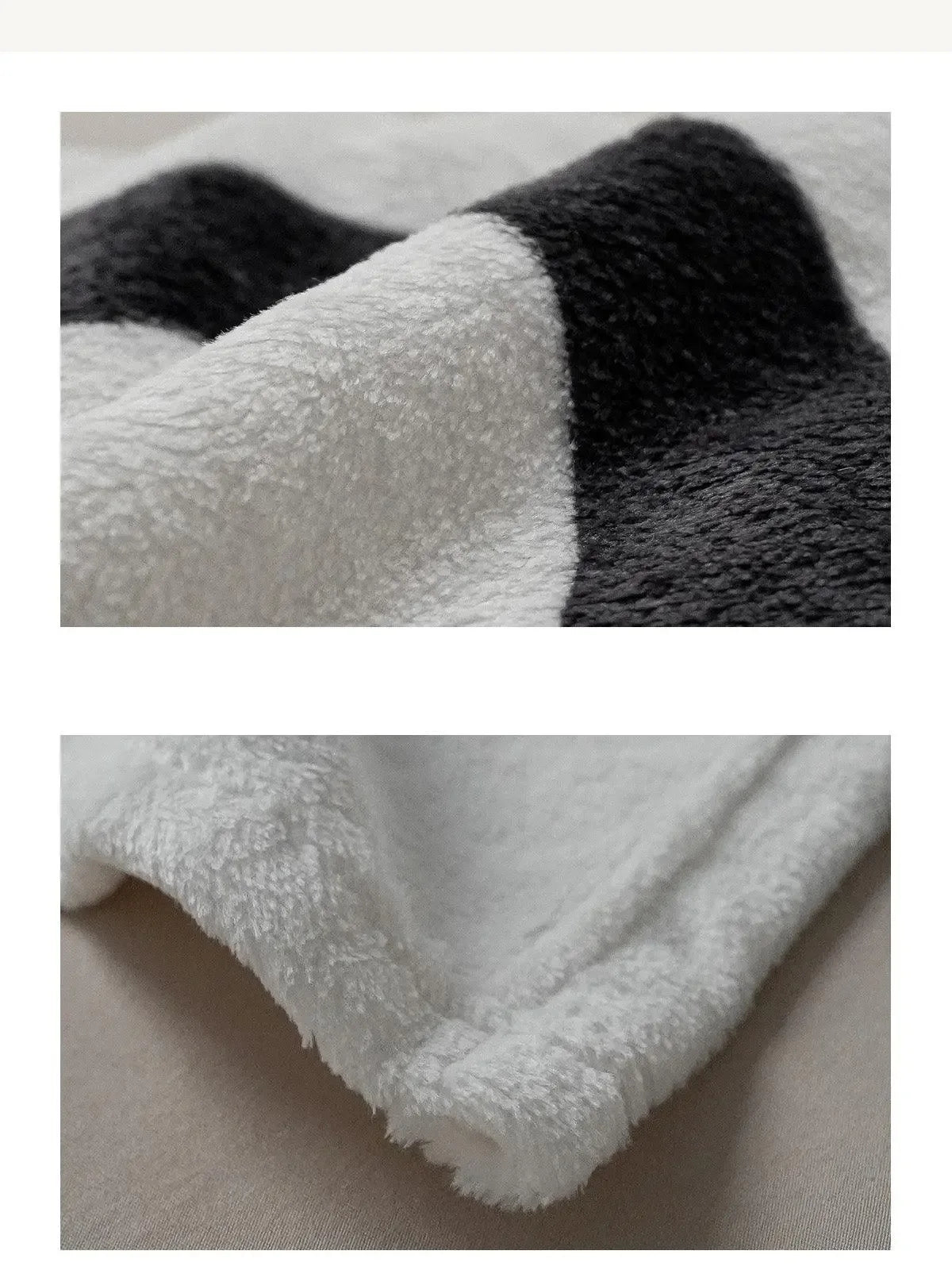 Black and White Letters Casual Coral Flannel Blanket - Plush Fashion Hub