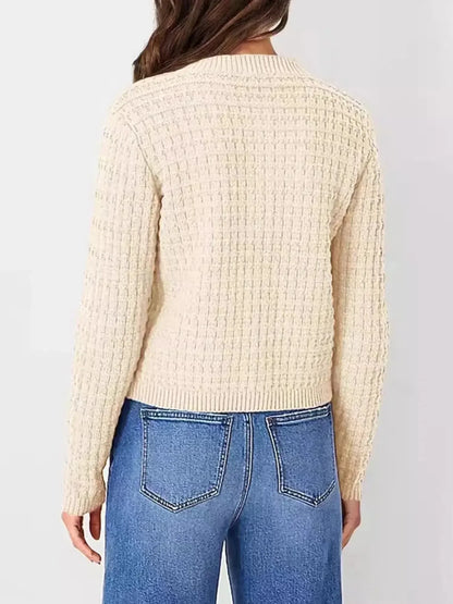 Button-Up Long Sleeve Cardigan - Plush Fashion Hub