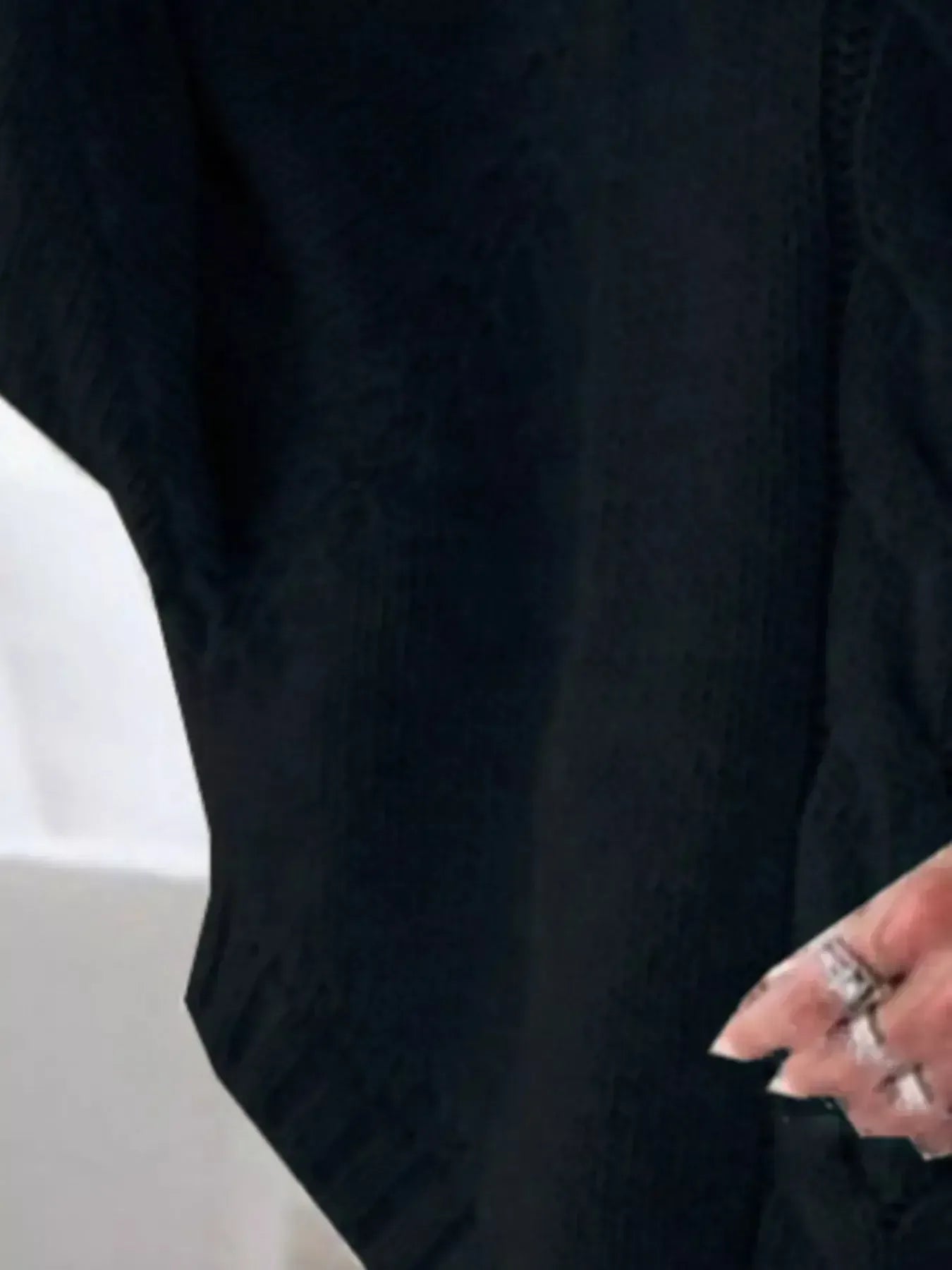 Cable-Knit Long Sleeve Sweater - Plush Fashion Hub