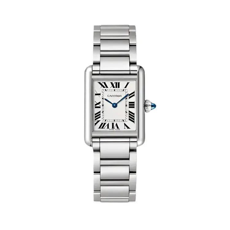 Cartier Tank Must de Cartier Watch, Small Model, High Autonomy Quartz Movement, Steel - Plush Fashion Hub