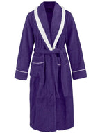 Contrast Trim Tie Waist Lounge Nightgown with Pockets - Plush Fashion Hub