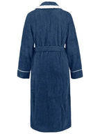Contrast Trim Tie Waist Lounge Nightgown with Pockets - Plush Fashion Hub
