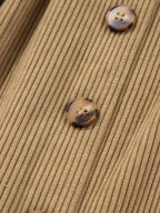 Corduroy Buttoned Front Mini Skirt - Plush Fashion Hub
