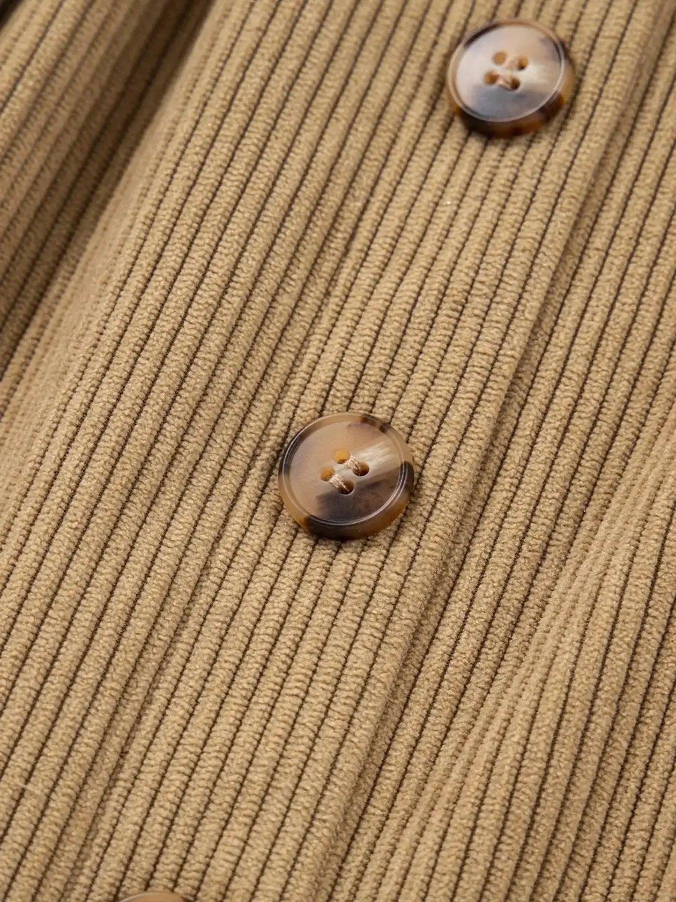 Corduroy Buttoned Front Mini Skirt - Plush Fashion Hub