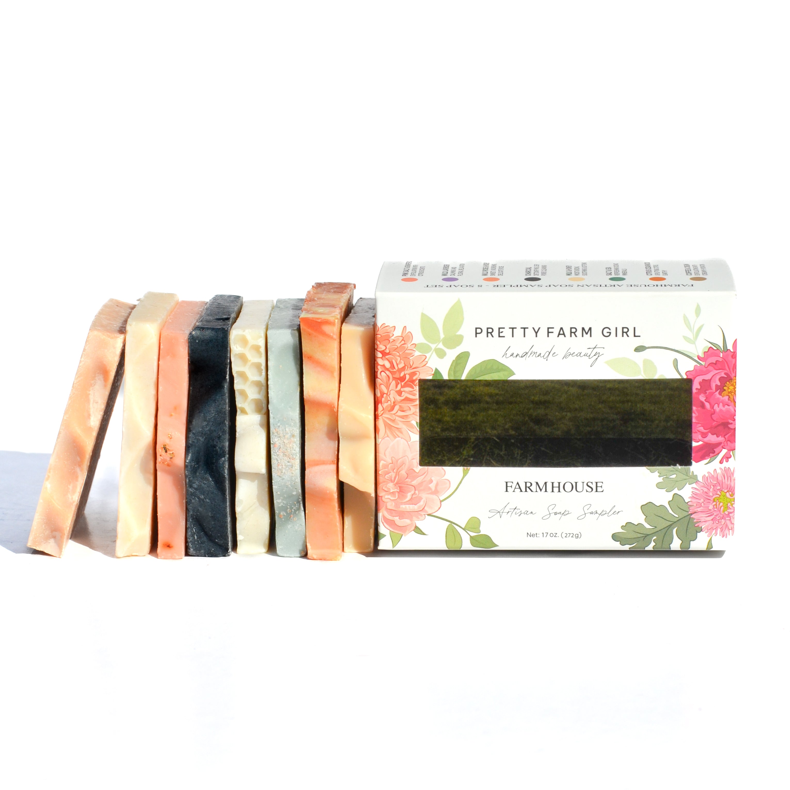 Farmhouse Artisan Goat Milk & Tallow Soap Sampler Pretty farm girl