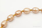 Designer RLM Studio Hammered Sun Pearl Bead Brass Sterling Silver Necklace - Plush Fashion Hub