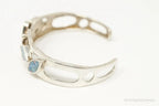 Designer Whitney Kelly WK Blue Fire Opal Sterling Silver Bracelet - Plush Fashion Hub