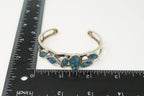 Designer Whitney Kelly WK Blue Fire Opal Sterling Silver Bracelet - Plush Fashion Hub