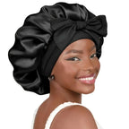 Double-layer Ribbon Round Hair Protectant Bow Hair Care Cap - Plush Fashion Hub