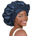 Double-layer Ribbon Round Hair Protectant Bow Hair Care Cap - Plush Fashion Hub
