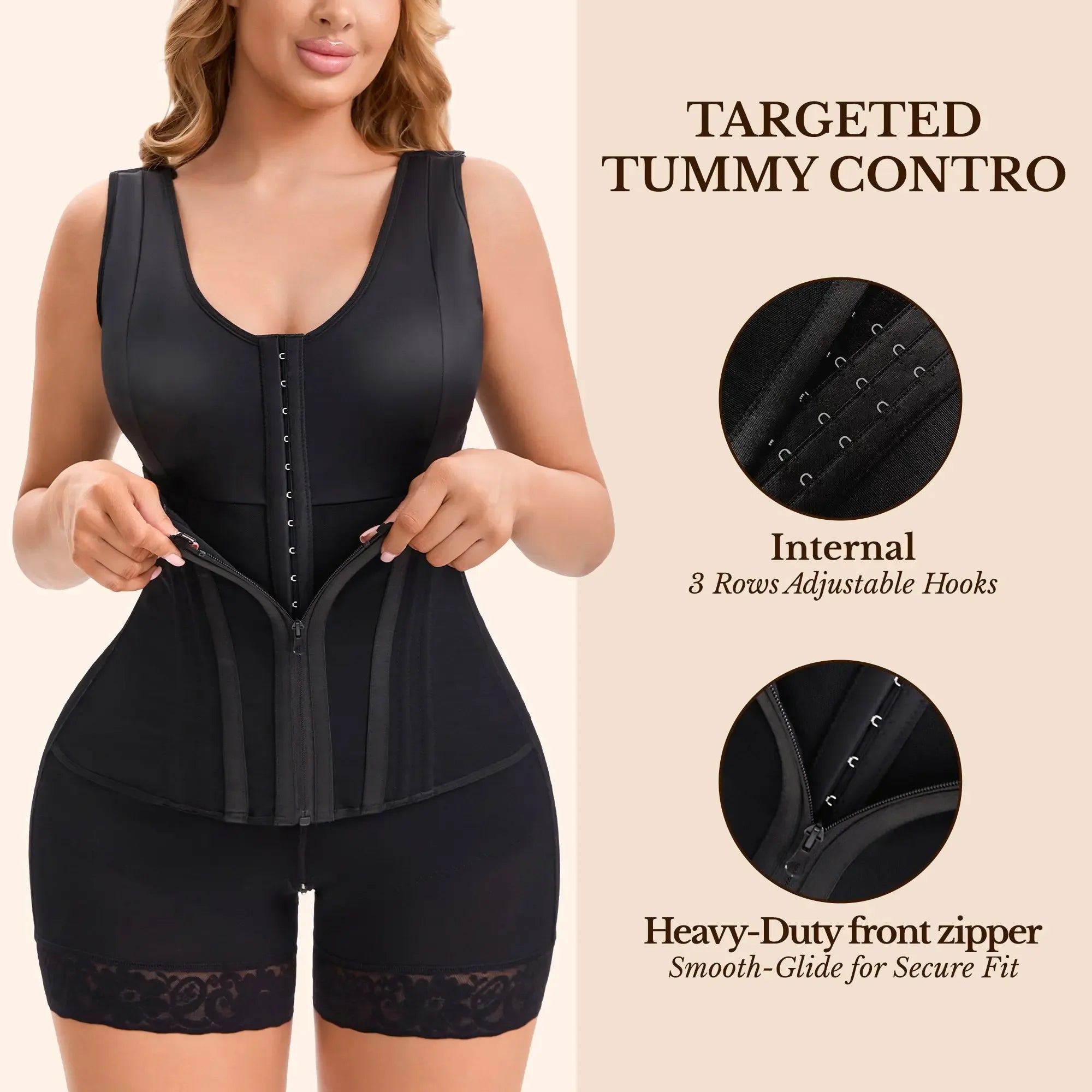 Fajas Colombianas Moldeadoras Overbust Shapewear For Women Tummy - Plush Fashion Hub