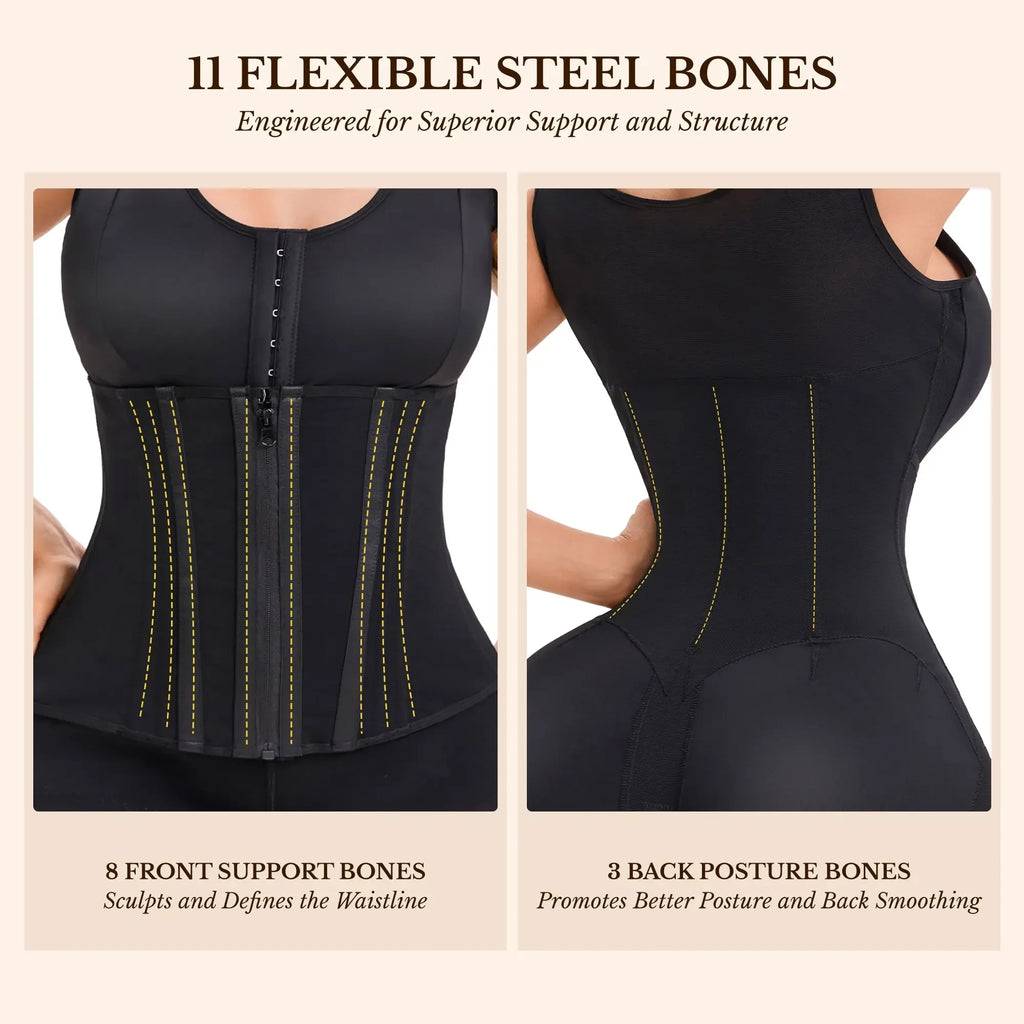 Fajas Colombianas Moldeadoras Overbust Shapewear For Women Tummy - Plush Fashion Hub
