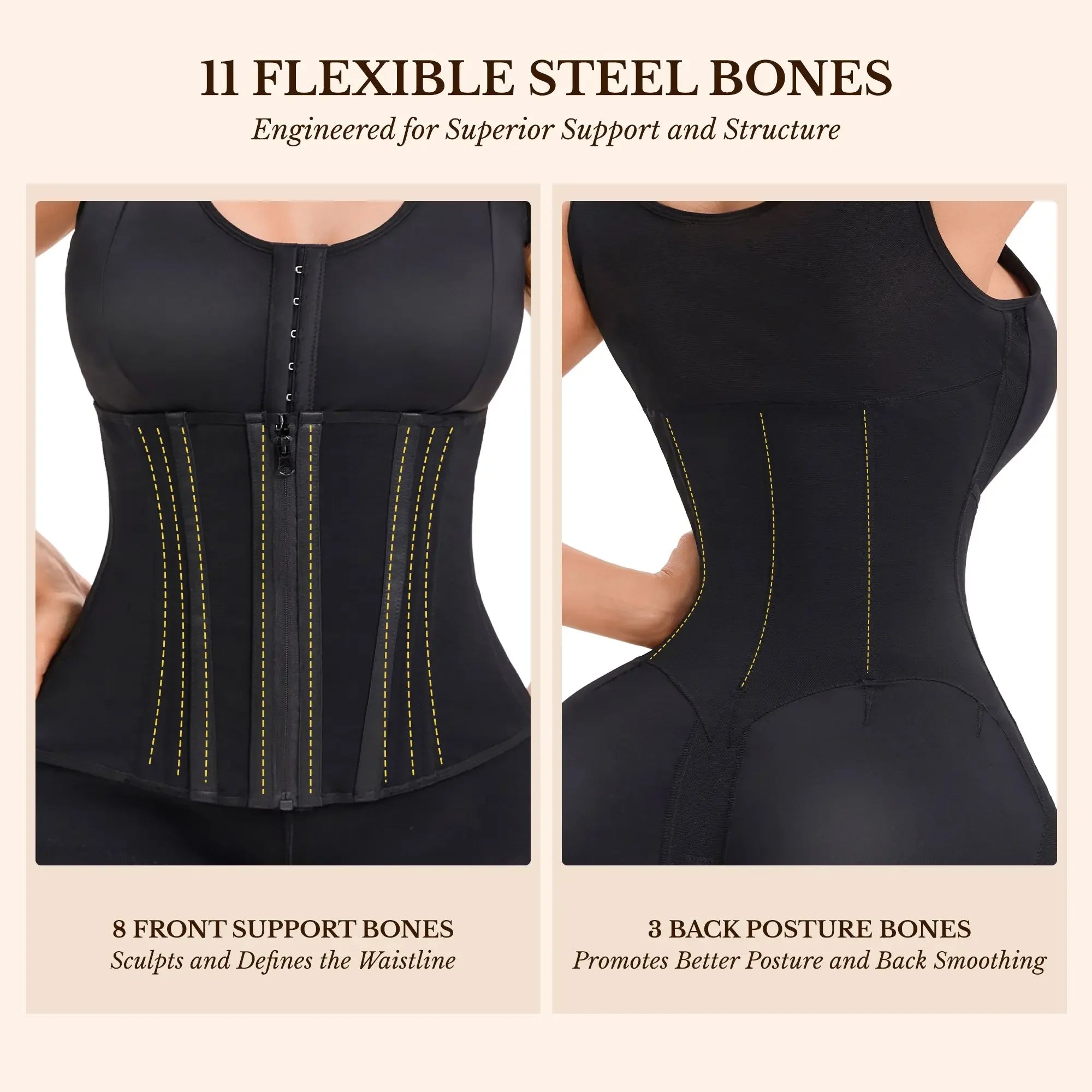 Fajas Colombianas Moldeadoras Overbust Shapewear For Women Tummy - Plush Fashion Hub