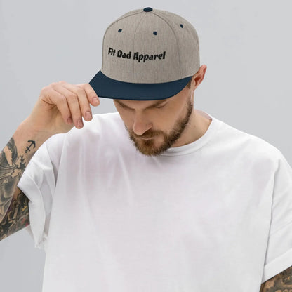 Fit Dad Apparel Snapback Hat - Plush Fashion Hub