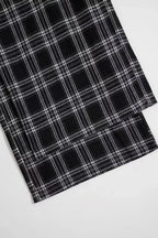 Flannel Plaid Wide Leg Pants - Plush Fashion Hub