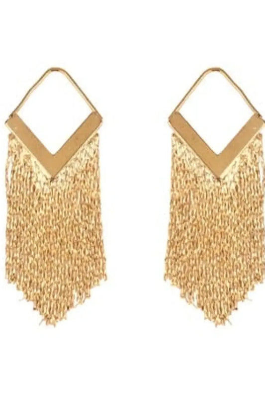 Fringe earrings - Plush Fashion Hub