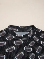 Game Day Mesh Sheer Long Sleeve Top - Plush Fashion Hub