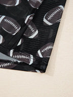 Game Day Mesh Sheer Long Sleeve Top - Plush Fashion Hub