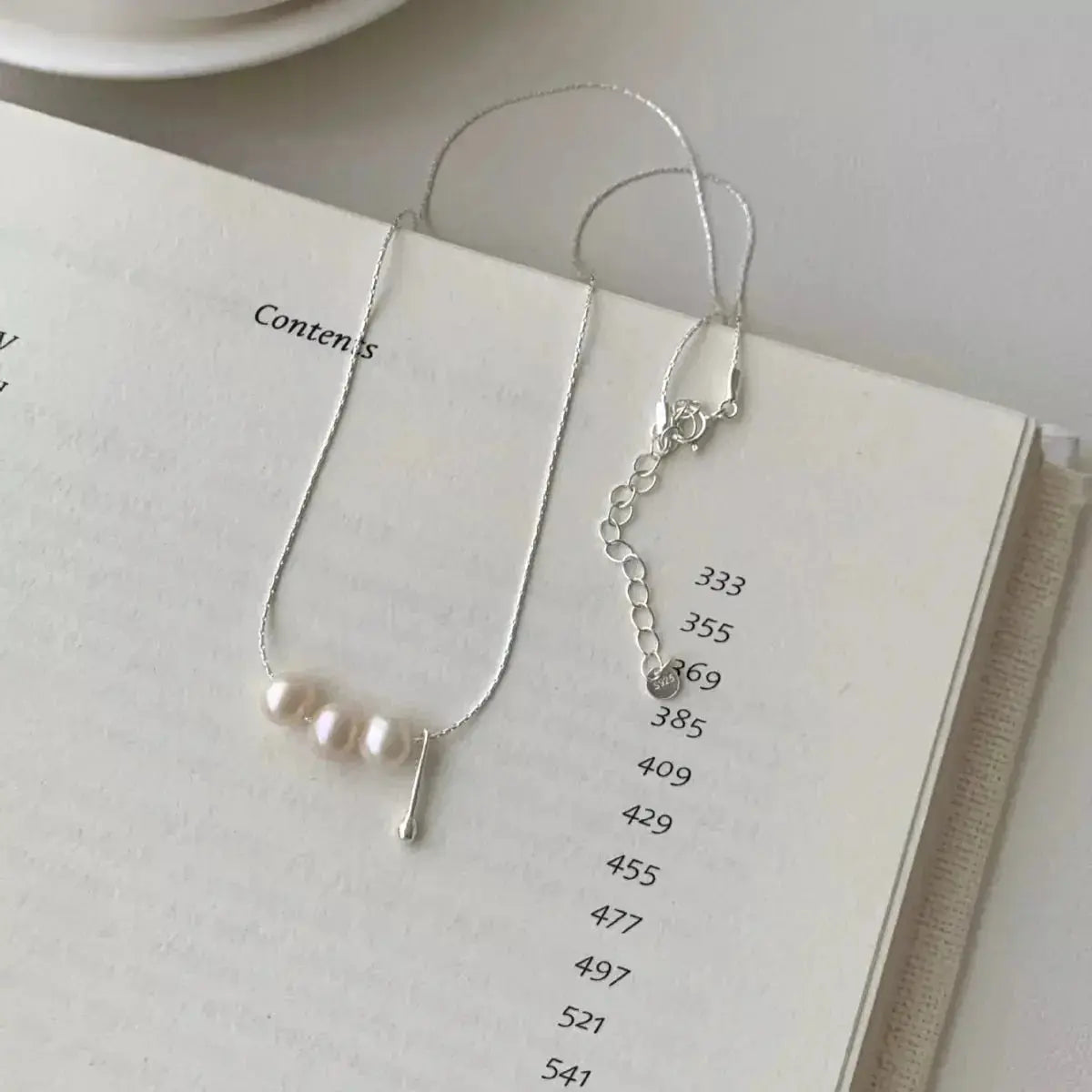Freshwater Pearl 925 Sterling Silver Necklace - Plush Fashion Hub
