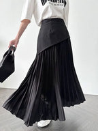High Waist Pleated Skirt - Plush Fashion Hub