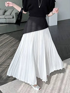 High Waist Pleated Skirt - Plush Fashion Hub