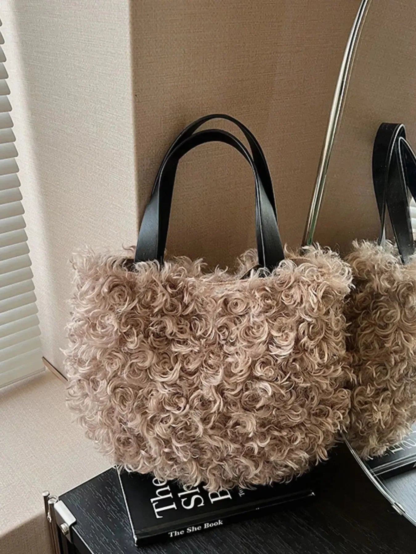 Lightweight Fluffy Handbag - Plush Fashion Hub