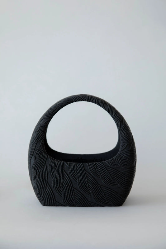 MARION 3D PRINT CABLE HANDBAG - Plush Fashion Hub